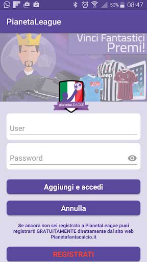guarda le immagini di PianetaLeague APP di pianetafanta.it