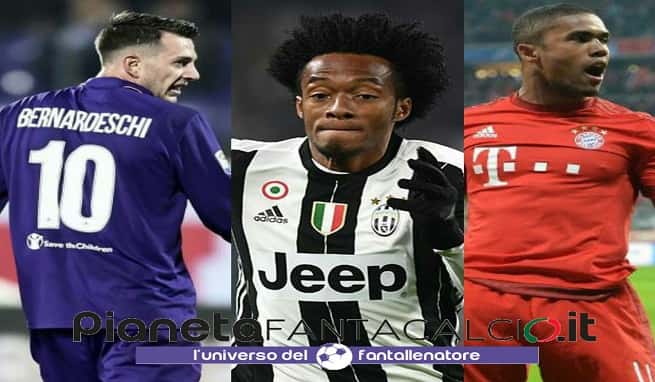 BERNARDESCHI, DOUGLAS COSTA E CUADRADO: A DESTRA SONO IN TROPPI PER ALLEGRI