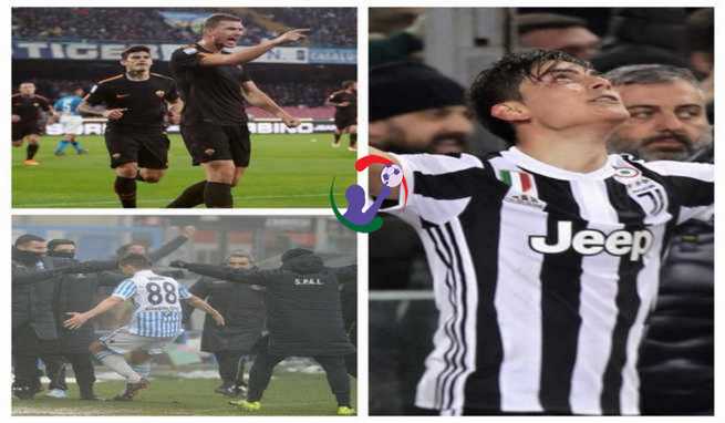 Voti anticipi Serie A .a 27.a giornata: dottor Dzeko e mr. Hyde, toda Joya Juve, alla Spal va il derby