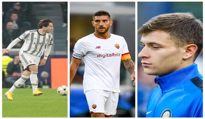 Chiesa, Barella e Pellegrini. i tre top di centrocampo da ritrovare